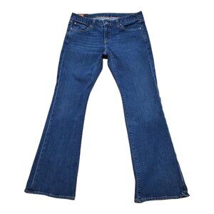 GAP 1969 SZ 8 Ankle Bootcut Low-rise Distressed 5-Pocket Blue Jeans